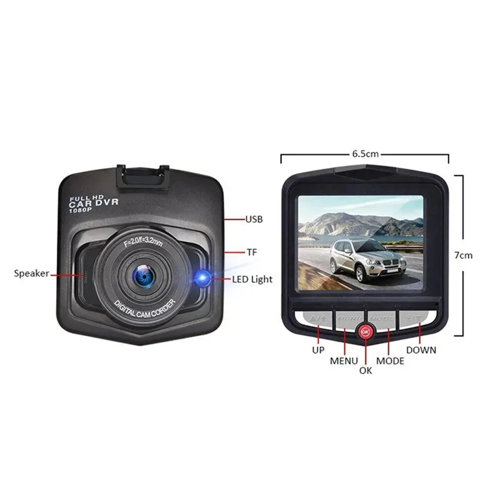 "Drive with Confidence: 1080P HD Dash Cam with Night Vision, G-Sensor & Parking Protection"